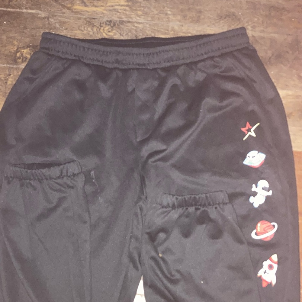 Black space sweat pants